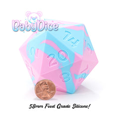 Gate Keeper Games and Dice Random EnCounter Baby Dice 58mm Silicone DieRole Playing Games GKGRENC31