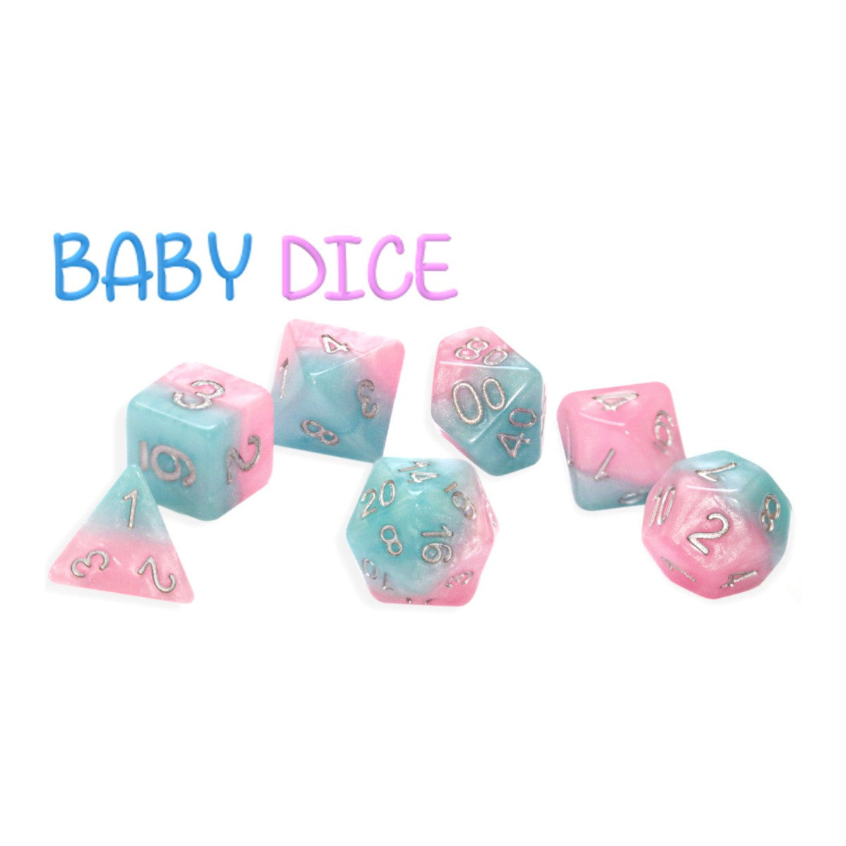Gate Keeper Games and Dice Baby Dice Halfsies DiceRole Playing Games GKGTINYH31