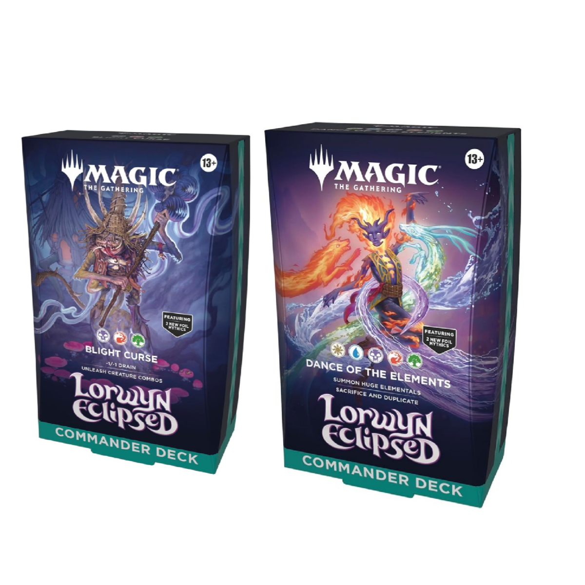 Magic the Gathering CCG Lorwyn Eclipsed Dance of the Elements and Blight Curse Commander Deck