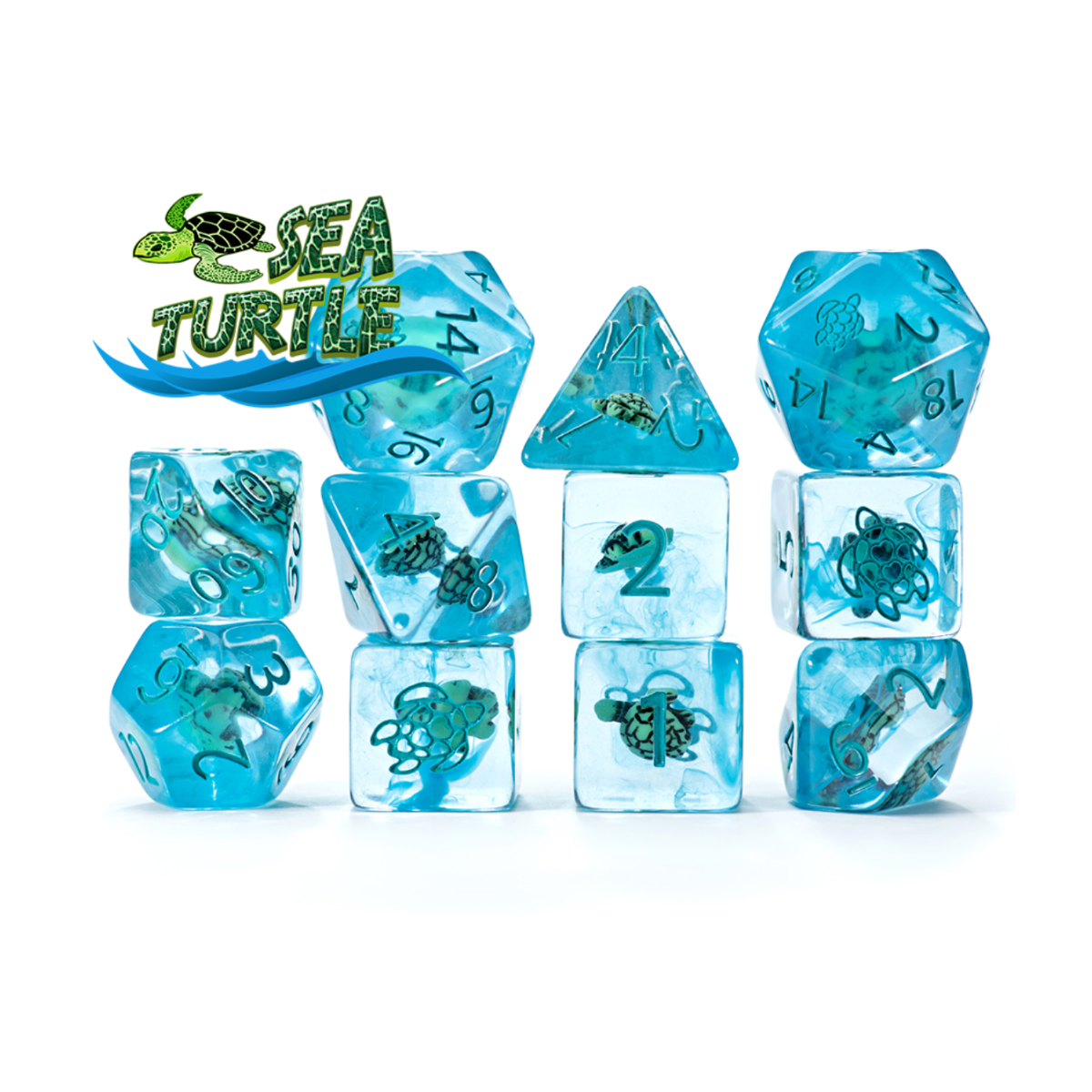 Gate Keeper Games and Dice Inclusion Dice Sea Turtle 11 Dies Sets Role Playing Games GKGID332-11d