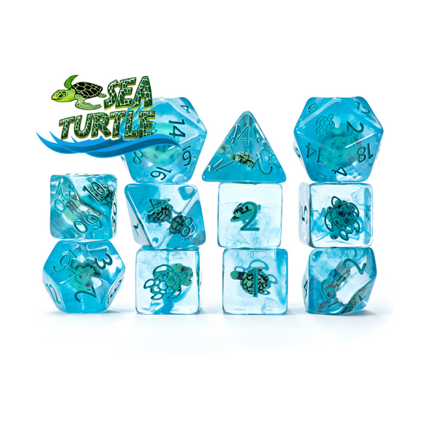 Gate Keeper Games and Dice Inclusion Dice Sea Turtle 11 Dies Sets Role Playing Games GKGID332-11d