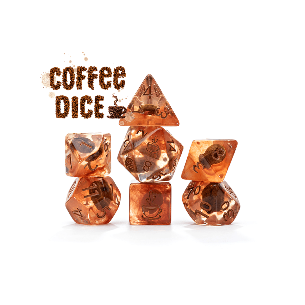 Gate Keeper Games and Dice Inclusion Dice Coffee Dice 10d10 Dies Sets Role Playing Games GKGID66-10d10