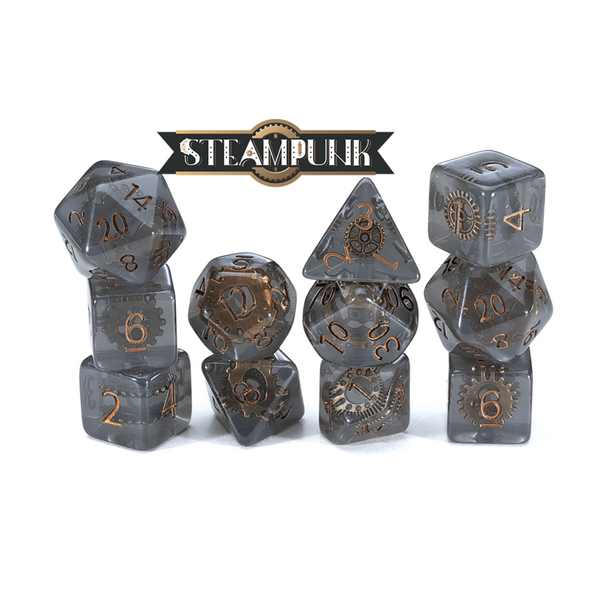 Gate Keeper Games and Dice Inclusion Dice Steampunk 11 Dies Sets Role Playing Games GKGID690-11d