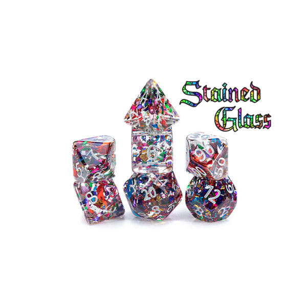 Gate Keeper Games and Dice Inclusion Dice Stained Glass 12d6 Dies Sets Role Playing Games GKGID777-12d6