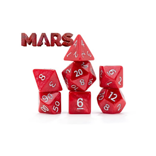 Gate Keeper Games and Dice Mercurial Dice Mars 12d6 Dies Sets Role Playing Games GKGMD1-12d6