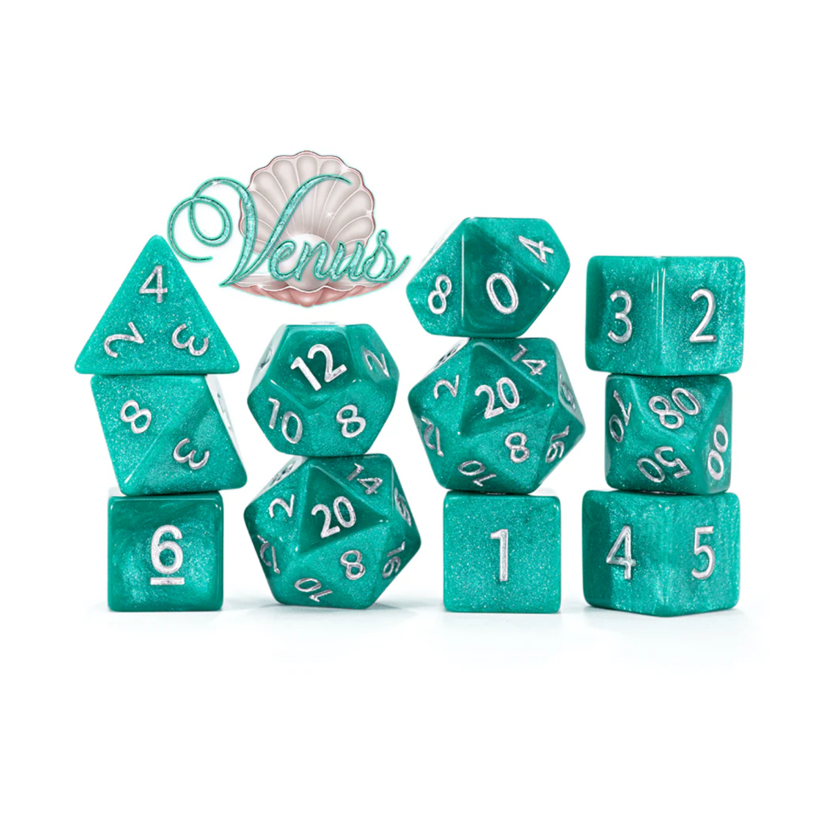 Gate Keeper Games and Dice Mercurial Dice Venus 11 Dies Sets Role Playing Games GKGMD2-11d