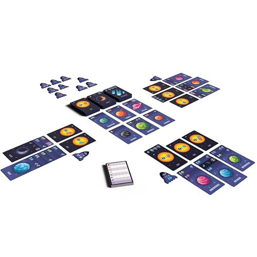AEG & Flatout Games Point Galaxy Board Game Follow-Up to the Award-Winning Family Card Game Point Salad | Puzzly Space Exploration to Ages 10+ for 1-5 Players