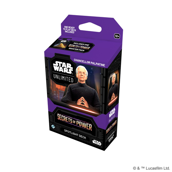 Star Wars Unlimited Secrets of Power Chancellor Palpatine Spotlight Deck SWH0610EN-Chancellor Palpatine