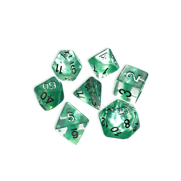 Gate Keeper Games and Dice Neutron Dice Mint Green 11 Dies Sets Role Playing Games GKGN0202-11d