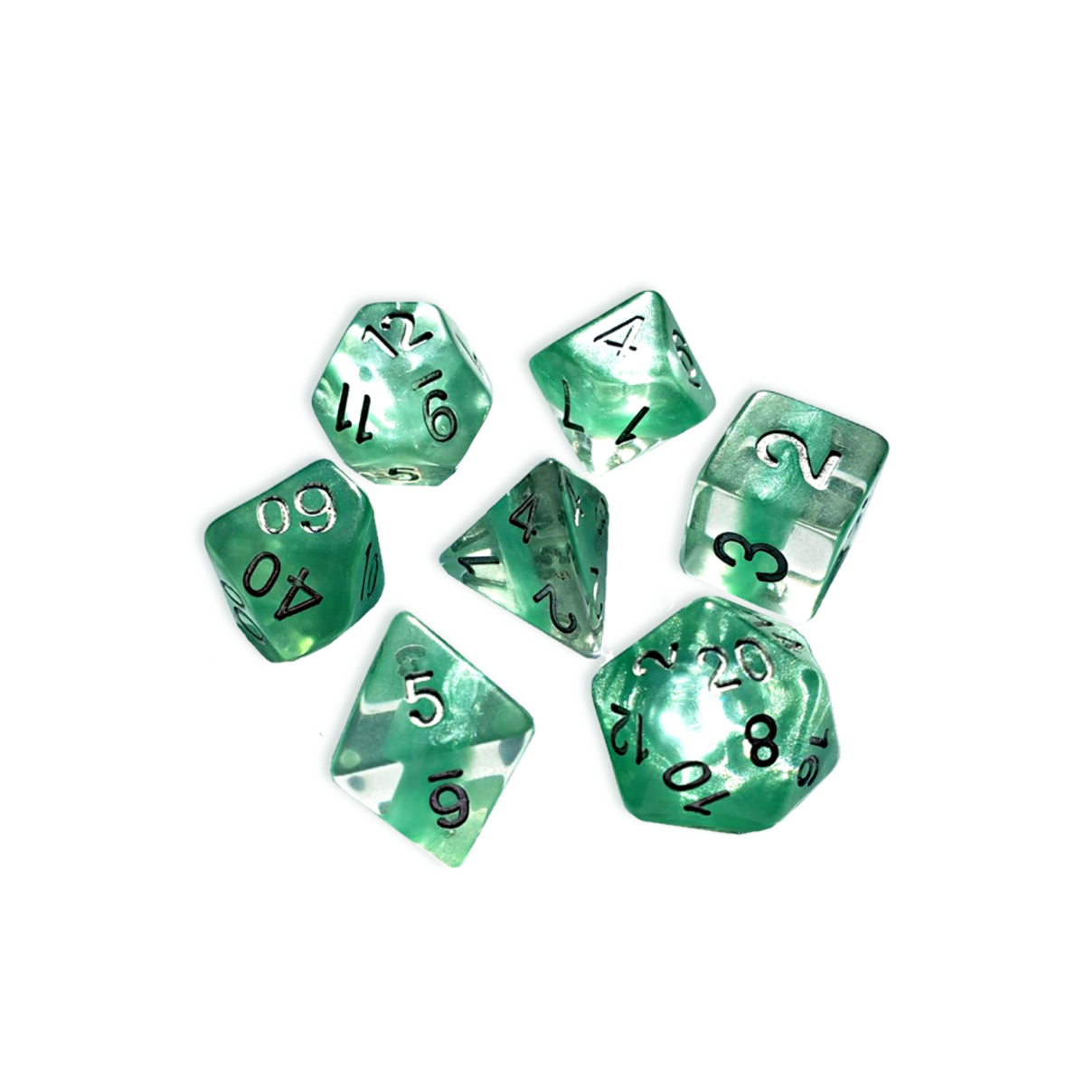 Gate Keeper Games and Dice Neutron Dice Mint Green 12d6 Dies Sets Role Playing Games GKGN0202-12d6