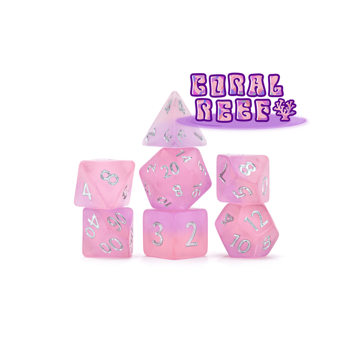 Gate Keeper Games and Dice Sea Glass Coral Reef 11 Dies Sets Role Playing Games GKGSGL15-11d