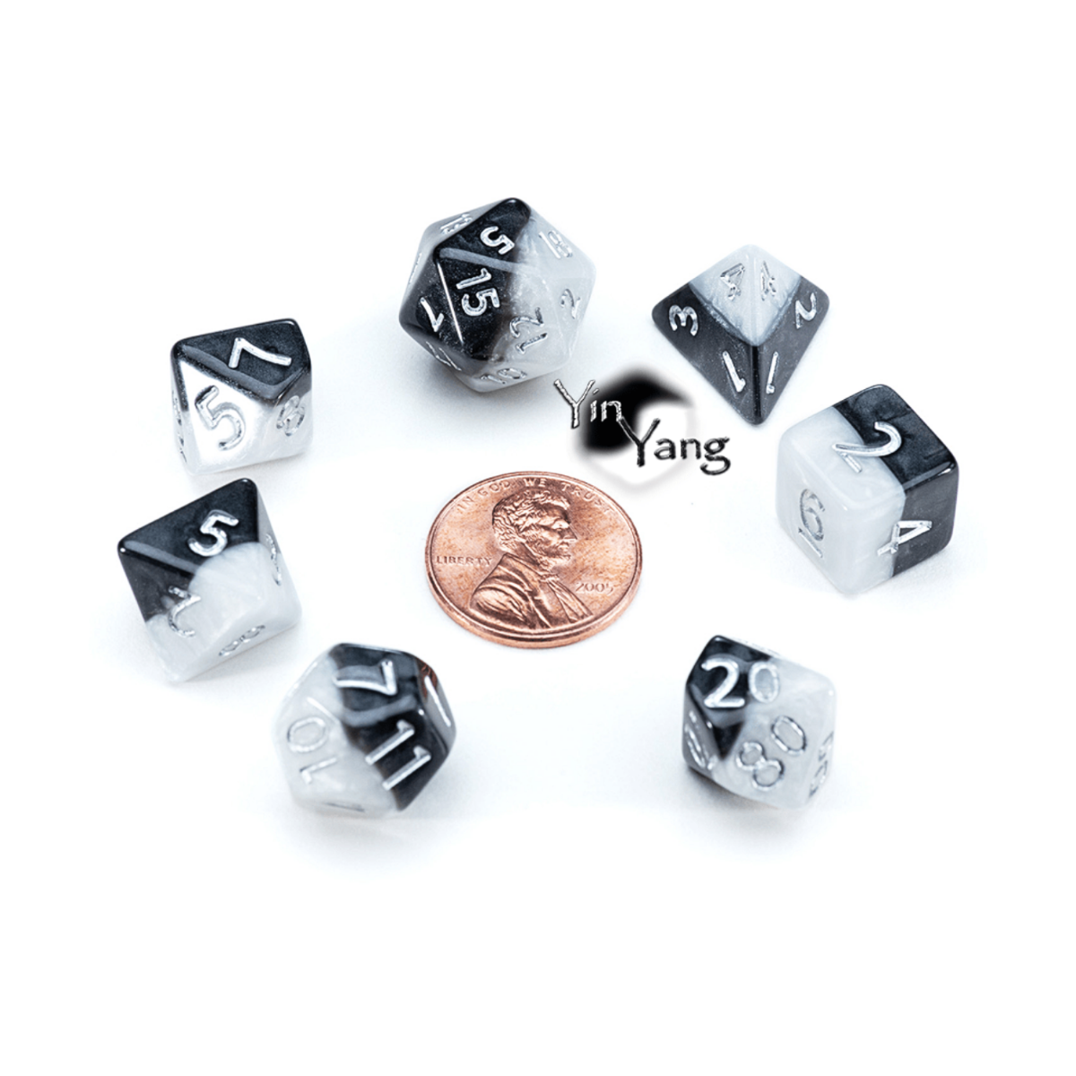 Gate Keeper Games and Dice Yin Yang Halfsies DiceRole Playing Games GKGTINYH87