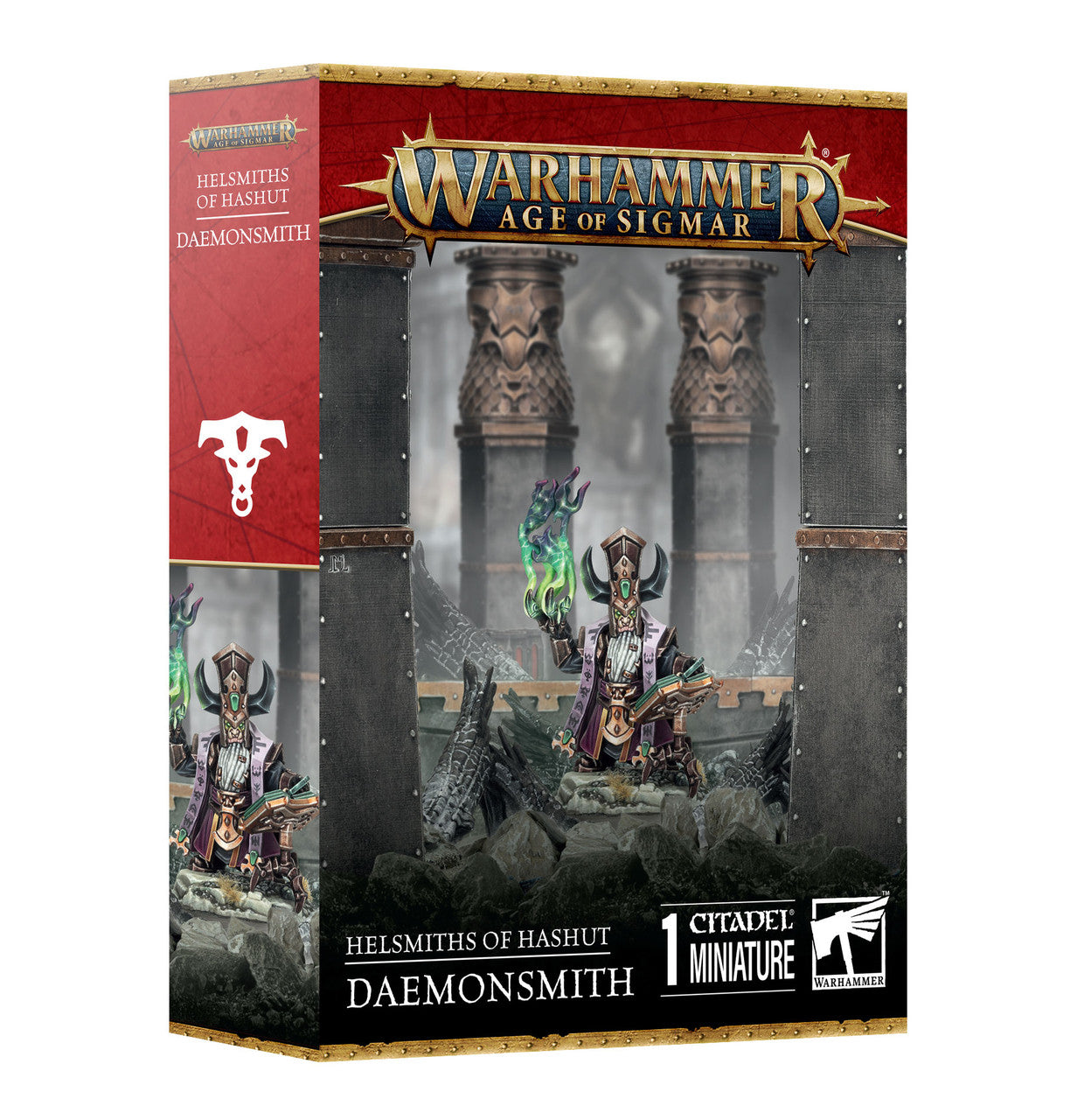 Games Workshop Warhammer Age Of Sigmar Helsmiths Of Hashut Helsmiths Of Hashut Daemonsmith Plastic Box 82-04