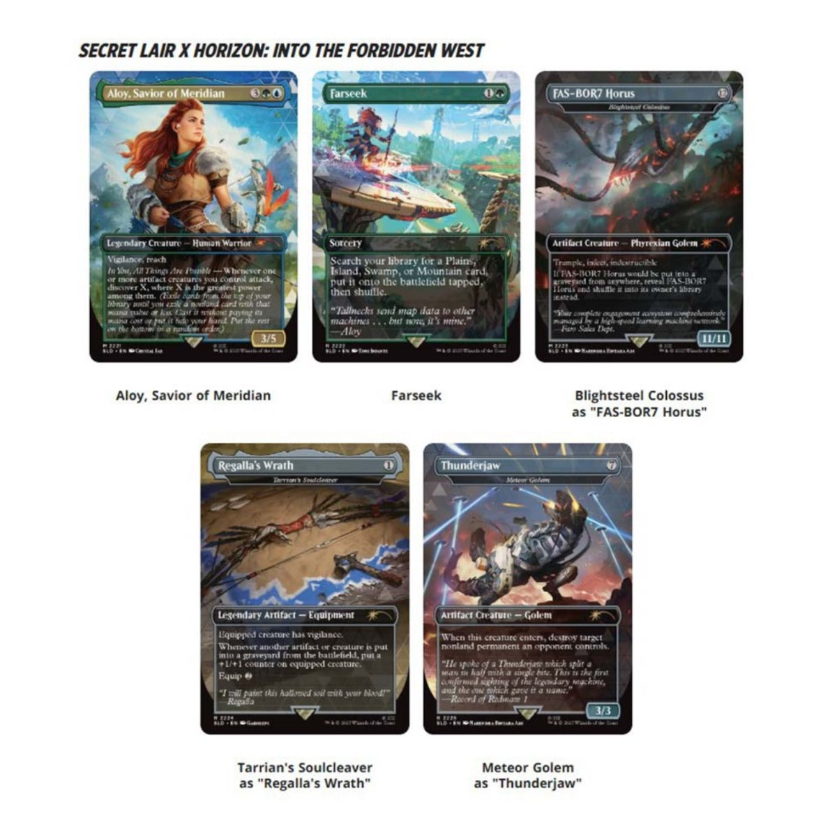 Magic The Gathering SLD Secret Lair Drop Horizon Into The Forbidden West (Nonfoil)  WOCD5192