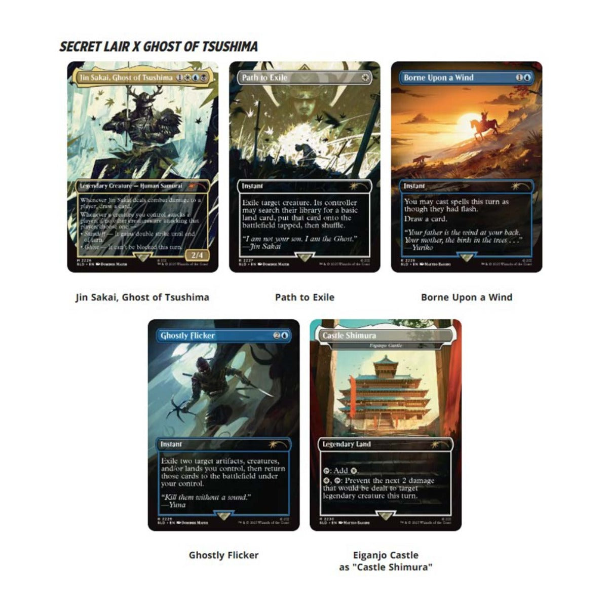 Magic The Gathering SLD Secret Lair Drop Ghost Of Tsushima (Nonfoil)  WOCD5194