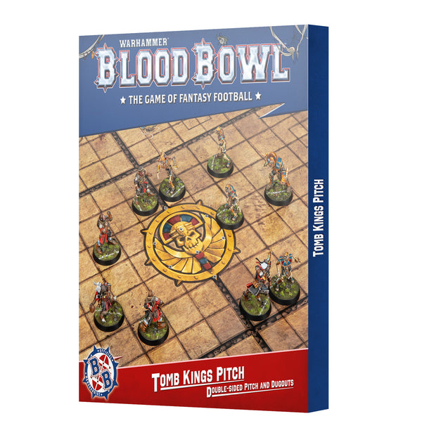 Games Workshop Blood Bowl Tomb Kings Team Pitch and Dugouts Card 202-60