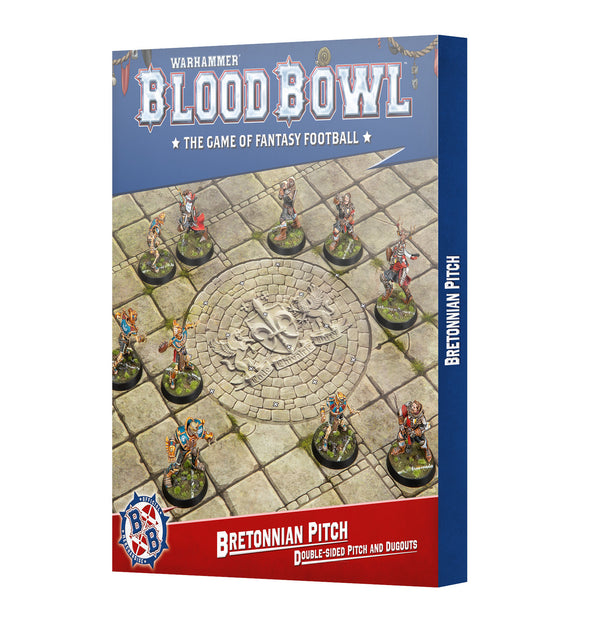 Games Workshop Blood Bowl Bretonnian Team Pitch & Dugouts Card 202-61