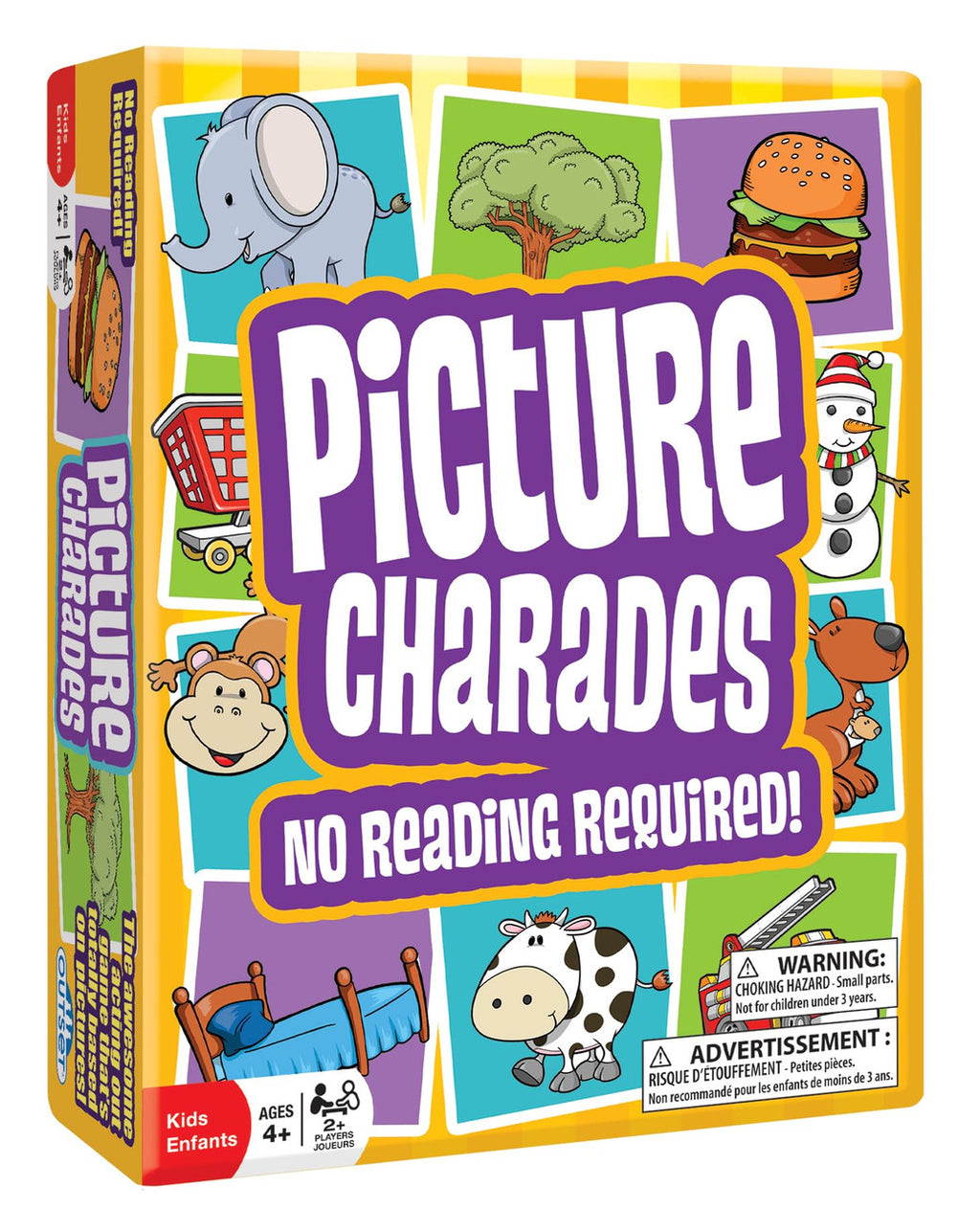 Outset Media Picture Charades for Kids No Reading Required Contains 4 Deck, 192 Cards Total Ages 4+ OMG-19205
