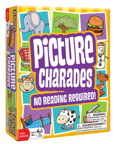 Outset Media Picture Charades for Kids No Reading Required Contains 4 Deck, 192 Cards Total Ages 4+ OMG-19205
