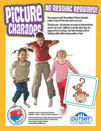 Outset Media Picture Charades for Kids No Reading Required Contains 4 Deck, 192 Cards Total Ages 4+ OMG-19205