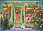 Outset Media Cobble Hill 1000 Piece Puzzle Christmas Flower Shop Sample Poster Included OMG-40011