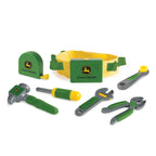 Tomy John Deere Deluxe Talking Toolbelt 7-Piece Kids Tool Set Interactive Construction Toys Interactive Toddler Tools Playset Green 7 Count Preschool Toys Ages 2 Years And Up TM-35070V4