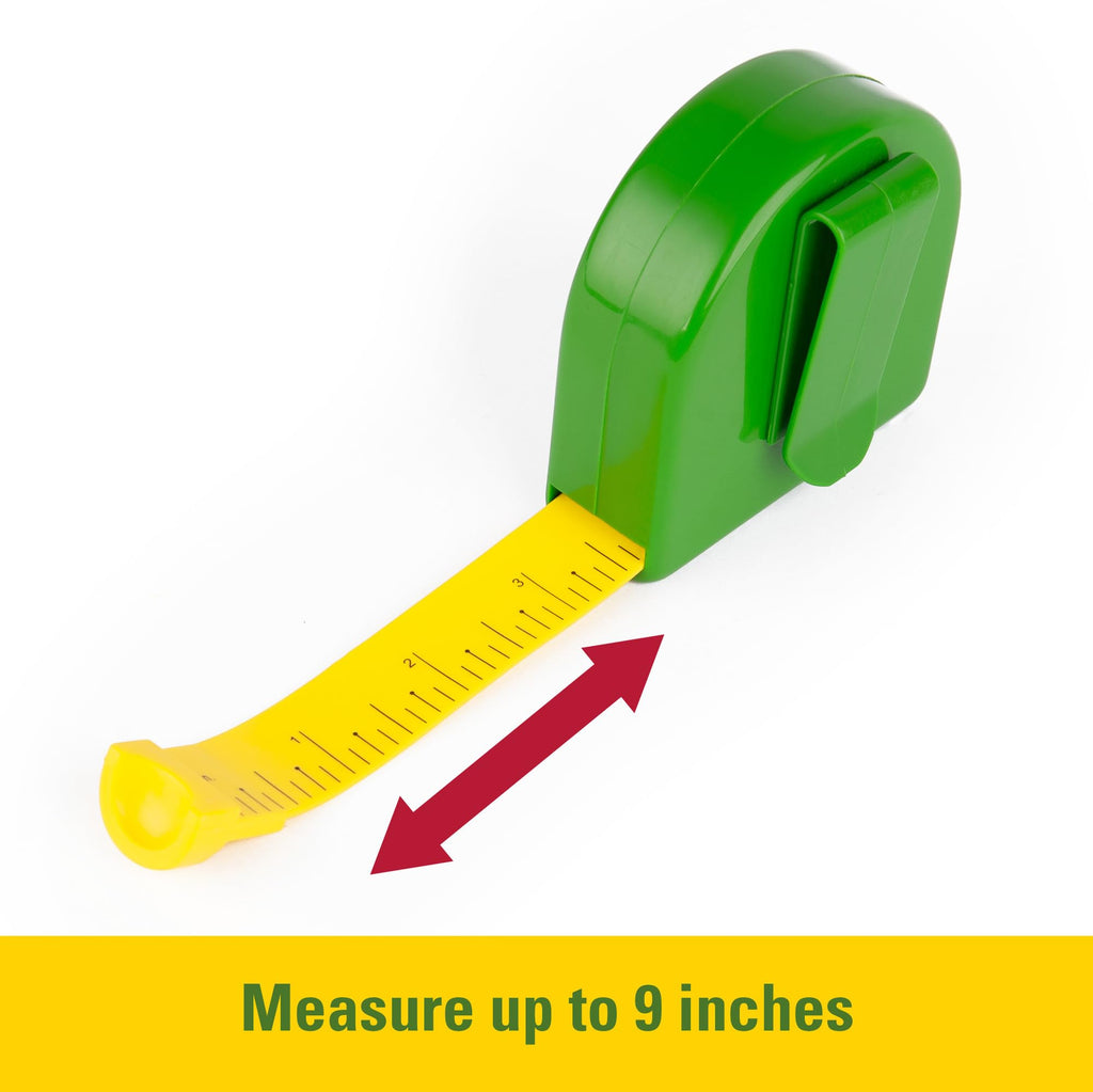 Tomy John Deere Deluxe Talking Toolbelt 7-Piece Kids Tool Set Interactive Construction Toys Interactive Toddler Tools Playset Green 7 Count Preschool Toys Ages 2 Years And Up TM-35070V4