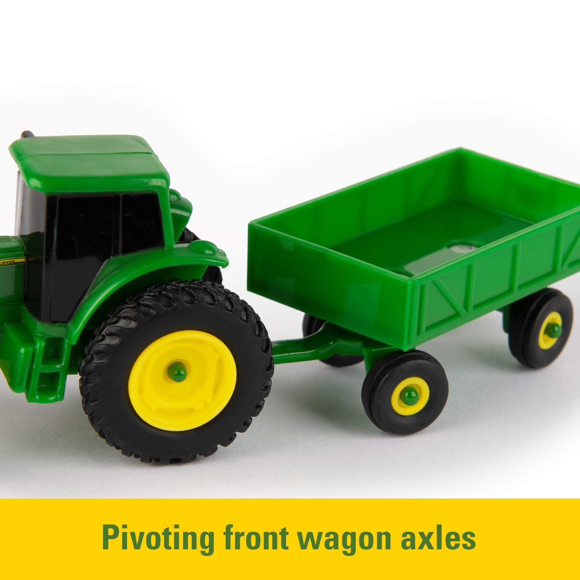 Tomy John Deere Toy Truck & Toy Tractor With Trailers 26-Piece Farm Toy Value Set TM-35265BP