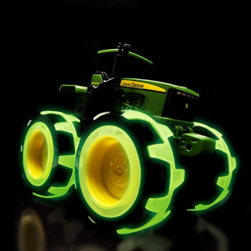 Tomy Monster Treads Lightning Wheels John Deere Tractor Motion Activated Light Up Monster Truck Toy John Deere Tractor Toys With Monster Truck Tires Ages 3 Years And Up TM-46434C