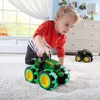 Tomy Monster Treads Lightning Wheels John Deere Tractor Motion Activated Light Up Monster Truck Toy John Deere Tractor Toys With Monster Truck Tires Ages 3 Years And Up TM-46434C