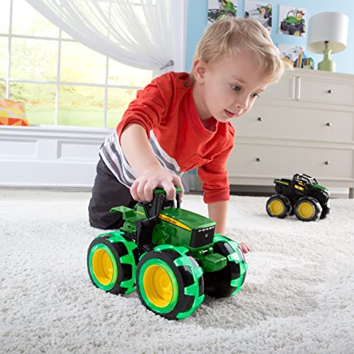 Tomy Monster Treads Lightning Wheels John Deere Tractor Motion Activated Light Up Monster Truck Toy John Deere Tractor Toys With Monster Truck Tires Ages 3 Years And Up TM-46434C
