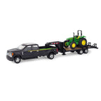Tomy Ertl Ford F350 Pickup And Tractor Toy Set 1:32 Scale Includes John Deere Tractor Toy, Ford F350 Pickup Truck Toy And Gooseneck Ages 3 Years And Up TM-46630CM