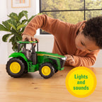 Tomy John Deere Lights & Sounds Tractor Toy Kids Tractor With Free Rolling Wheels And Realistic Electronic Lights And Engine Sounds Kids And Stocking Stuffers Ages 3 Years And Up TM-47674
