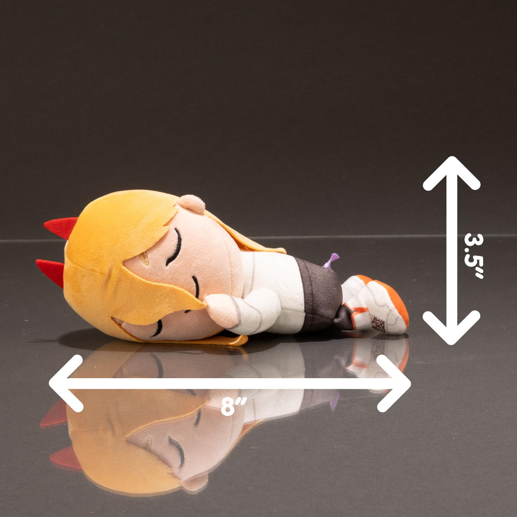 Tomy Club Mocchi Mocchi Suya Suya Sleeping Friend Chainsaw Man Plushies Power Plush Collectible Chainsaw Man Figure Soft And Squeezable Kawaii Anime Plush And Desk Decor 8 Inch TM-T12654N