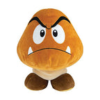 Tomy Club Mocchi Mocchi Nintendo Super Mario Plush, Collectible Squishy Goomba Plushies 15 Inch, Brown TM-T12990N