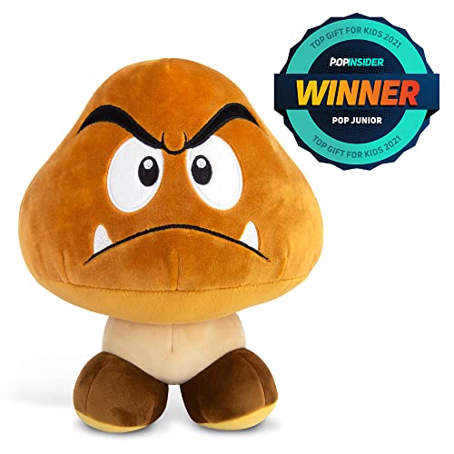Tomy Club Mocchi Mocchi Nintendo Super Mario Plush, Collectible Squishy Goomba Plushies 15 Inch, Brown TM-T12990N