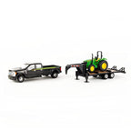 Tomy Ertl Ford F350 Pickup And Tractor Toy Set 1:32 Scale Includes John Deere Tractor Toy, Ford F350 Pickup Truck Toy And Gooseneck Ages 3 Years And Up TM-46630CM