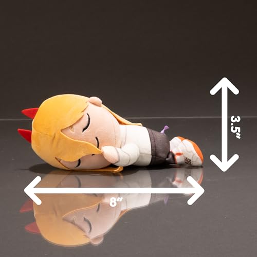 Tomy Club Mocchi Mocchi Suya Suya Sleeping Friend Chainsaw Man Plushies Power Plush Collectible Chainsaw Man Figure Soft And Squeezable Kawaii Anime Plush And Desk Decor 8 Inch TM-T12654N