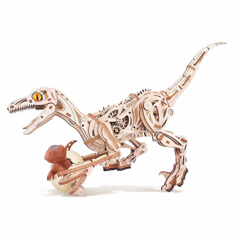 Robotime Rolife DIY Wood Crafts Velociraptor 3D Model Kit Wooden Puzzle RT-LD01