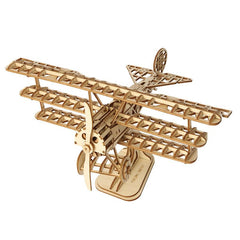 Robotime Rolife DIY Wood Crafts Airplane 3D Model Kit Wooden Puzzle RT-TG301