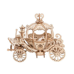 Robotime Rolife DIY Wood Crafts Pumpkin Cart 3D Model Kit Wooden Puzzle RT-TG302