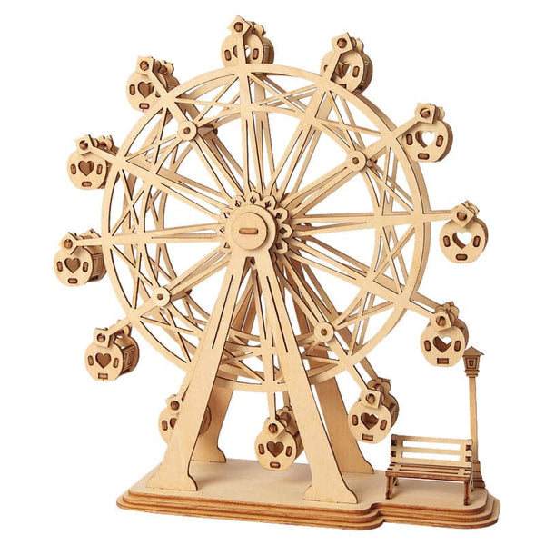 Robotime Rolife DIY Wood Crafts Ferris Wheel 3D Model Kit Wooden Puzzle RT-TG401