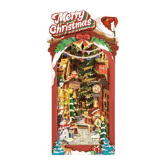Robotime Rolife DIY Wood Crafts Christmas Street 3D Model Kit Wooden Puzzle RT-TGC06