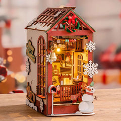 Robotime Rolife DIY Wood Crafts Christmas Indoor Scene 3D Model Kit Wooden Puzzle RT-TGC07