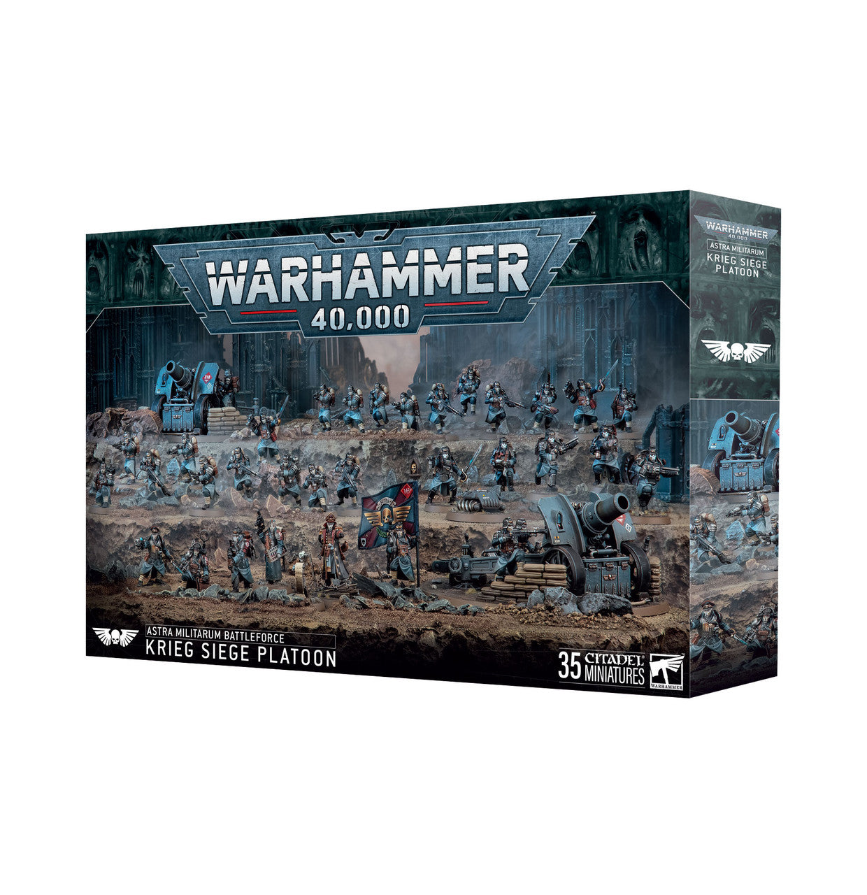 Games Workshop Warhammer 40K Astra Militarum Krieg Siege Platoon Plastic Box 71-47