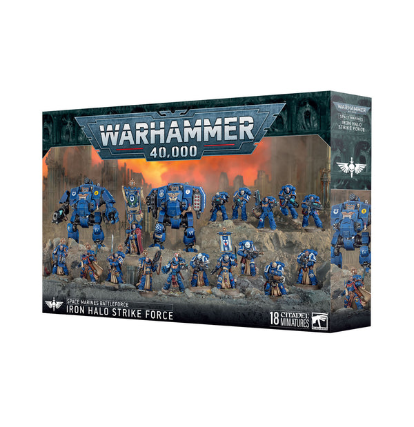 Games Workshop Warhammer 40K Space Marines Iron Halo Strike Force Plastic Box 71-48