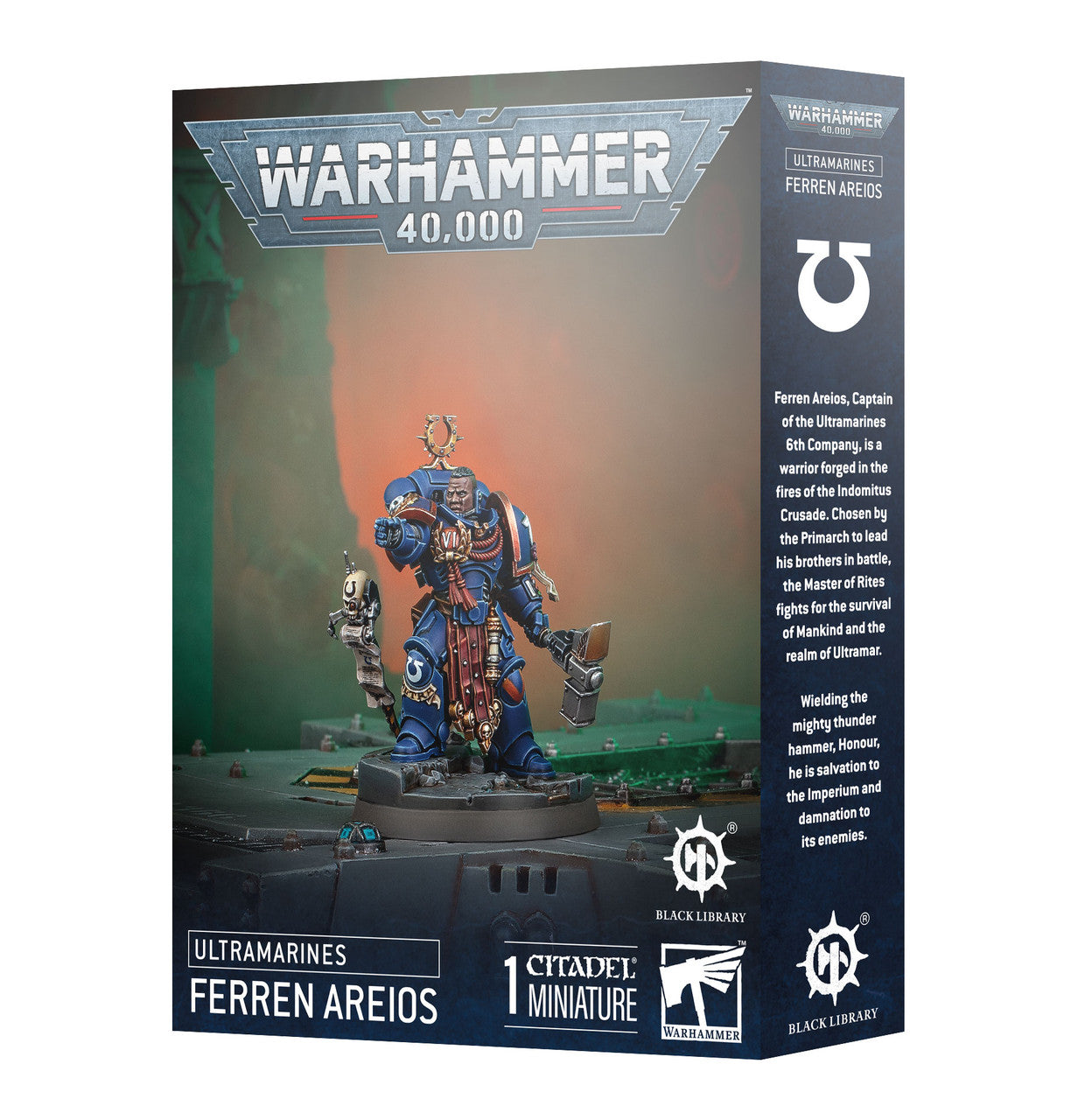 Games Workshop Warhammer 40K Ultra Marines Ferren Areios Plastic Box 55-37