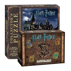 The OP Usaopoly Harry Potter Hogwarts Battle & World of Harry Potter 550-Piece Puzzle Bundle USA-DB010-400K4