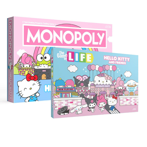 The OP Usaopoly Life & Monopoly Hello Kitty and Friends Board Game Bundle USA-LF075-296K1