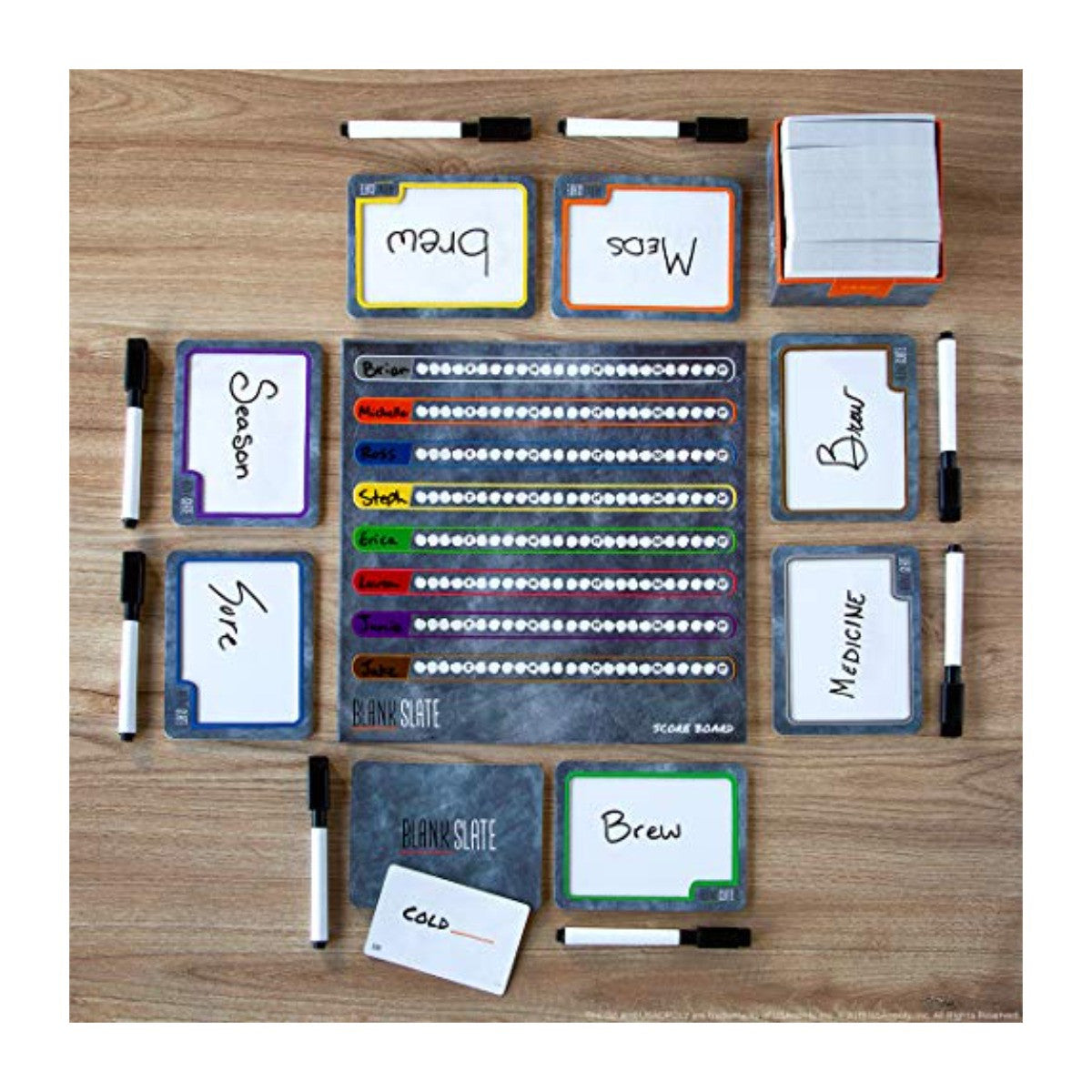 The OP USAopoly Blank Slate Word Association Party Game Family Fun for 3â€“8 Players USA-BL123-537